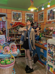 Preppy JK Skirt Suit Women's Autumn Winter 2023 New Korean Jk Uniform Short Vest Shirt Pleated Skirt Sweet Three Piece Set voguable