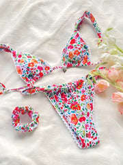 Voguable Floral Print Swimsuit Women Bathing Suit Bikinis 2022 Biquini High Cut Swimwear Sexy Push Up Bikini Set Feminino Beach Outing voguable