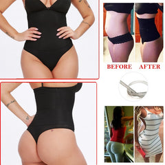 Voguable Seamless Butt Lifter Tummy Control Shapewear Thong Underwear Panties Invisible Control Knicker Body Shaper Hight Waist voguable