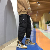 Pants Men Tooling Multi Pockets Retro Japanese Streetwear Hip Hop Handsome Fashion Ulzzang All-match Ins Teens Male Stylish Cool voguable