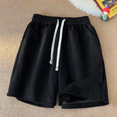 Summer New Basic Solid Casual Shorts Mens Womens Baggy Korean Trend Y2k Light Thin Short Pants Unisex Beach Trousers voguable