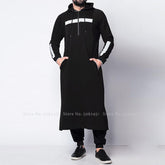 Voguable Men Jubba Thobe Islamic Clothing Arab Robes Kaftan Muslim Dress Saudi Arabia Abaya Blouse Kurta Fashion Hoodies Arabic Clothes voguable