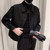 Jackets Men Autumn Pockets Turn-down Collar Skinny Fashion Outwear Plus Size Streetwear New Arrival BF Clothing Cazadora Hombre voguable