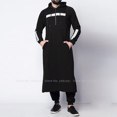 Voguable Men Jubba Thobe Islamic Clothing Arab Robes Kaftan Muslim Dress Saudi Arabia Abaya Blouse Kurta Fashion Hoodies Arabic Clothes voguable