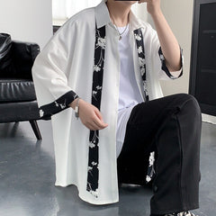 Shirts Men Preppy Style Summer Ulzzang All-match Fashion Japanese Handsome Casual Teens Couple Clothes Streetwear Button Up Cozy voguable