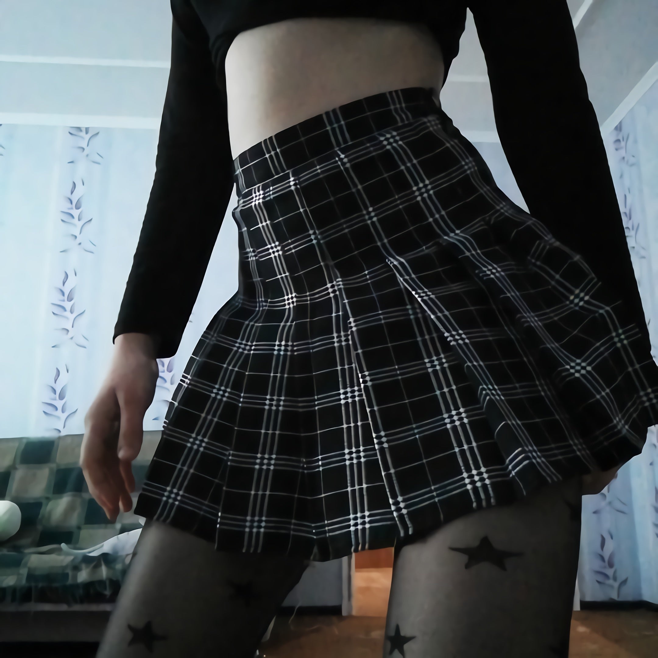 Summer Plaid Pleated Women Mini Skirts Harajuku Female Empire Casual Japanese Kawaii Cute Skirts Student Uniform Sailor Skirt voguable