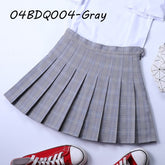 Summer Plaid Pleated Women Mini Skirts Harajuku Female Empire Casual Japanese Kawaii Cute Skirts Student Uniform Sailor Skirt voguable