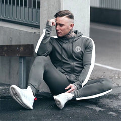 Men's Jogging Tracksuit Sports Suit Running Set Men Long Sleeve Jacket+Sweatpants Gym Wear Fitness Sweatshirt Pants 2pcs/set voguable
