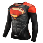 Voguable Long Sleeve Sport Shirt Men Superhero Punisher 3D Compression T Shirt Quick Dry Men's Running T-shirt Gym Fitness Top rashgard voguable