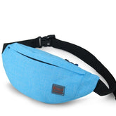 Voguable New Men Casual Waist Pack Bag Brand Canvas Shoulder Fanny Packs Women Belt Bag Pouch For Money Phone Black Bum Hip Bag voguable