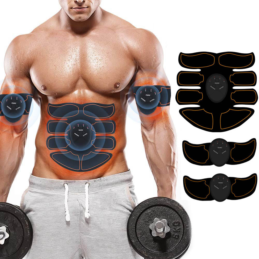 Smart Abdominal Muscle Stimulator Training EMS Abs Trainer Home Gym Trainer Fitness Gear Equipment Stimulator Muscle Exerciser voguable