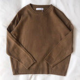 Mooirue Autumn Winter Women Knitted Sweater Thin All-match Basics Round Neck Knitting Jumper Tops voguable