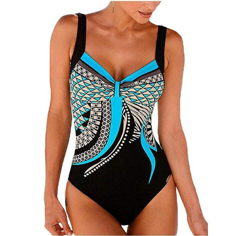Swimwear Women 2021 One Piece Swimsuit Push Up Sexy Bathing Suit Women Swimming for Beach Wear Monokini Plus Size Swimwear 3XL voguable