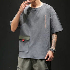 Voguable 9XL 8XL 7XL 6XL 5XL Plus Size Summer Short Men Sleeved T-Shirt Men'S Loose Hip hop Young Tide Men'S Student Shirt Sleeve voguable