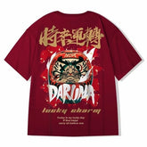 Voguable Men's T-Shirts Chinese Style Lucky Printed Short Sleeve Tshirts Summer Hip Hop Casual Cotton Tops Tees Streetwear voguable