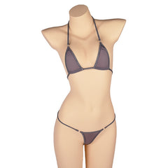 Micro Mini Bikini Set New Sexy Women Erotic Transparent Swimwear Bathing Suit Tiny G-String Thong Bikini Beachwear voguable