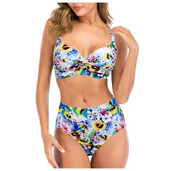 Swimwear Women vintage Padded Push-up Bra Tankini high waist Bikini Set sexy Swimsuit Bathing Suit Beachwear Bathing suit women voguable