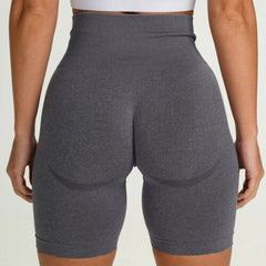 Monster Fitness Elastic Cycling Seamless Yoga Shorts Running Shorts Women Gym Short Slim Fit Shorts Fitness Workout Activewear voguable