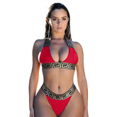 Bandage Swimsuit Sexy Bikini Set Women Crop Top Bikinis Mujer 2021 Swimwear Female Separate Fused Women's Swimming Suit Biquini voguable