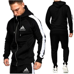 Voguable new sports brand men's suit zipper hoodie casual sportswear autumn and winter warm plus velvet men's clothing voguable