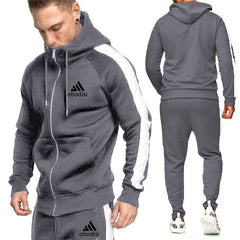 Voguable new sports brand men's suit zipper hoodie casual sportswear autumn and winter warm plus velvet men's clothing voguable