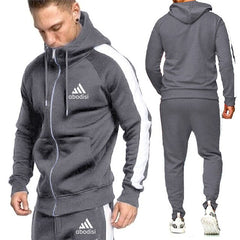 Voguable new sports brand men's suit zipper hoodie casual sportswear autumn and winter warm plus velvet men's clothing voguable