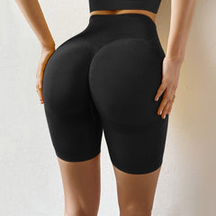 Voguable Seamless Yoga Shorts High Waist Compression Workout Shorts Women Sexy Booty Tummy Control Gym Leggings Summer Running Shorts voguable