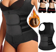 Women Waist Trainer Vest Corset Sauna Sweat Suit Compression Shirt Slimming Body Shaper Workout Tank Tops Weight Loss Shapewear voguable