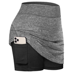 NEW Women's Active Athletic Skorts Skirt with Pocket UV Protection for Running Tennis Golf Workout Fitness Running Yoga Short voguable