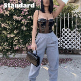 Lusofie Wide Leg SweatPants Harajuku Joggers Fall New 2021 Women Trousers High Waist Pants Streetwear Korean Casual Pant Femme voguable