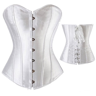 Plus Size Bustier Corsets Gothic Lace Up Binders and Shapers Overbust Body Shapewear Women Sexy Slimming Waist Trainer Boned 6XL voguable