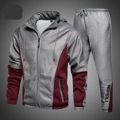 Voguable 2021 Men's Hip Hop Tracksuit Mens Spring Clothing 2 Pieces Sets Man Streetwear Zipper Jacets And Harem Pants + Sweatshirt Suits voguable