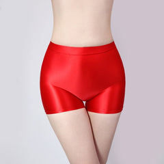 Lunamy Glossy Shorts For Women 2020 Extra Short Bicycles Cycling Shorts Shiny Fitness Clothes Sexy Glitter Running Gym Shorts voguable