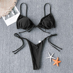 Voguable Sexy Micro Bikini 2021 Women Swimsuit Bandage Bikini Set Swimwear Female Halter Top Brazilian Bathing Suit Bather Biquini voguable