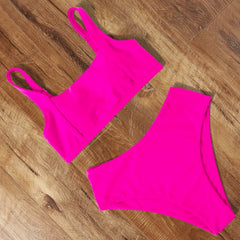 High Waist Bikini 2021 Leopard Bikini Women Push Up Swimsuit Women Printed Swimwear Tie Dye Biquini Summer Swim Beachwear voguable