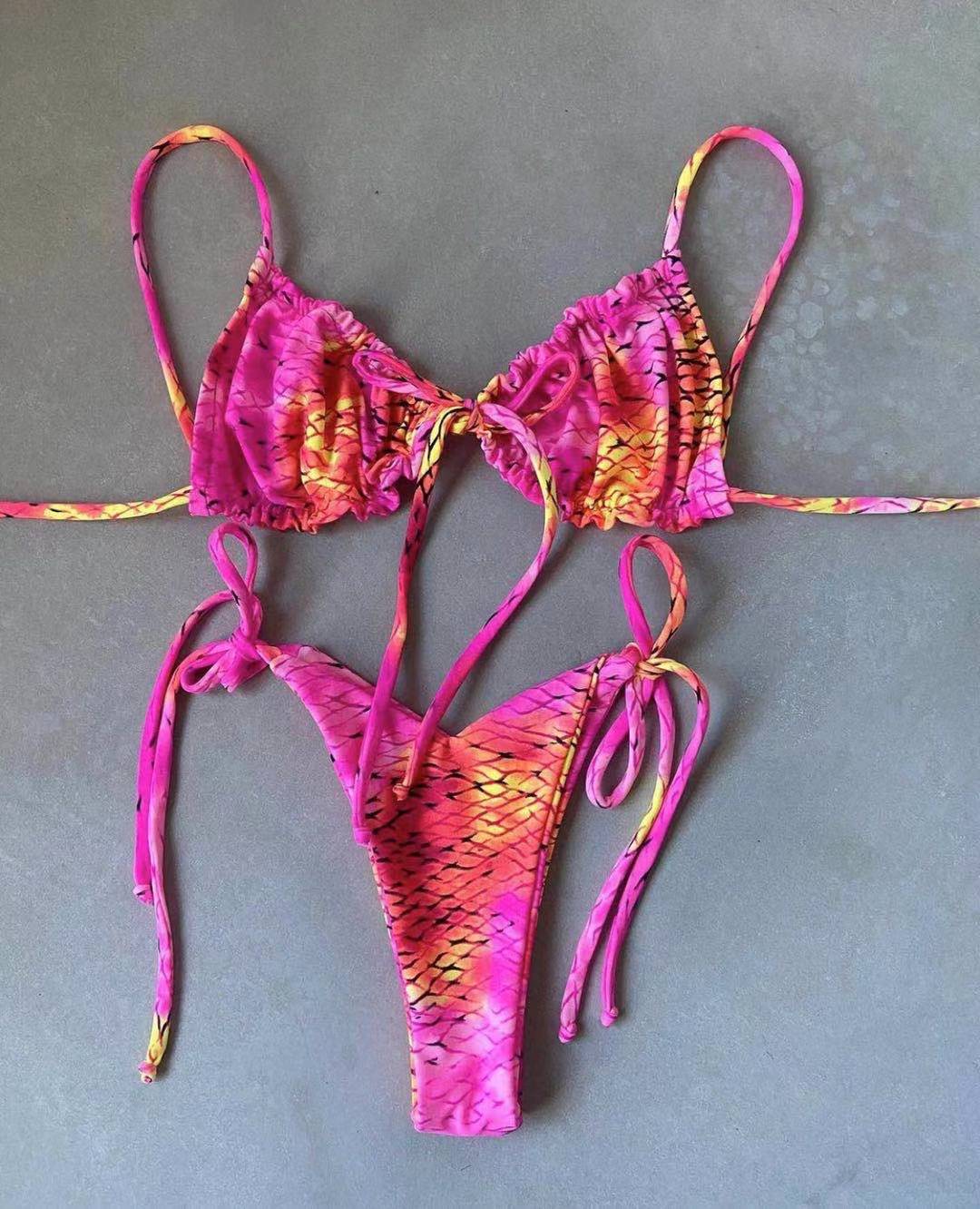 Voguable Sexy Micro Bikini 2022 Women Swimsuit Bandage Bikini Set Swimwear Female Halter Top Brazilian Bathing Suit Bather Biquini voguable