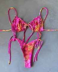 Voguable Sexy Micro Bikini 2022 Women Swimsuit Bandage Bikini Set Swimwear Female Halter Top Brazilian Bathing Suit Bather Biquini voguable
