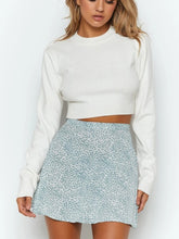 Tossy Boho Floral Print Party Skirt Summer New High Waist Pleated Skirt Short Beach Sexy Frills Mini Skirts For Women 2021 voguable