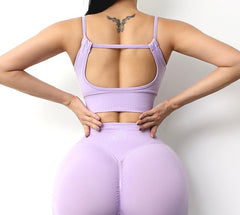 New High Stretch Yoga Crop Top Sports Wear For Ladies Gym Shockproof Running Sport Bra Push Up Gym Workout Vest Cloth voguable