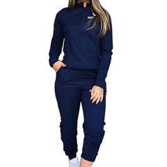 Voguable Spring Autumn Print Tracksuit Women 2 Piece Set Long Sleeve Zipper Jacket+Pants Sports Jogging Suit Female Streetwear Outfits voguable