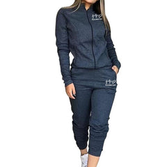 Voguable Spring Autumn Print Tracksuit Women 2 Piece Set Long Sleeve Zipper Jacket+Pants Sports Jogging Suit Female Streetwear Outfits voguable
