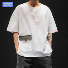 Voguable 9XL 8XL 7XL 6XL 5XL Plus Size Summer Short Men Sleeved T-Shirt Men'S Loose Hip hop Young Tide Men'S Student Shirt Sleeve voguable