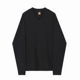 Voguable men's V-Neck Sweater Korean fashion Spring And Autumn loose knitted thin outerwear clothes vingtage basic tops male 9Y4236 voguable