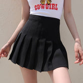 Y2K Harajuku Tartan Women Skirt Sexy Plaid Pleated Skirts Fashion Mini Dance Skirt Side Button High Waist School Skirts Female voguable