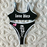 Meihuida 2021 Women's Sexy Pattern Printing Bikini Sleeveless Tank Tops Briefs Swimsuit Classic Bare Midriff Two-pieces Set voguable