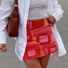 Harajuku Print Korean Y2K Cute Mini Skirts Women Summer Clubwear Aesthetic 2000s Outfits Streetwear Fashion Skirts Cuteandpscho voguable