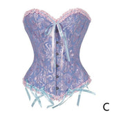 Sexy Women Lace Up Corset Bustier Top Plus Size XS-6XL Corset Boned Waist Trainer Corse Boned Overbust Corsets Slimming Clothing voguable