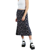 Summer Print Skirt Women A-Line Trendy Y2K Skirts Harajuku Knee-Length Casual High Waist Party Streetwear Bodycon E-girl Skirt voguable