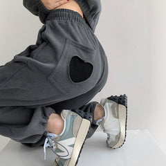 Voguable Women Pants 2021 Spring Gray Sweatpants Women Jogger Fashion Track Pants Women Cotton Trousers for Female Korean Style voguable