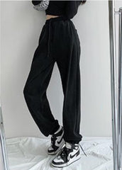 Voguable Women Pants 2021 Spring Gray Sweatpants Women Jogger Fashion Track Pants Women Cotton Trousers for Female Korean Style voguable